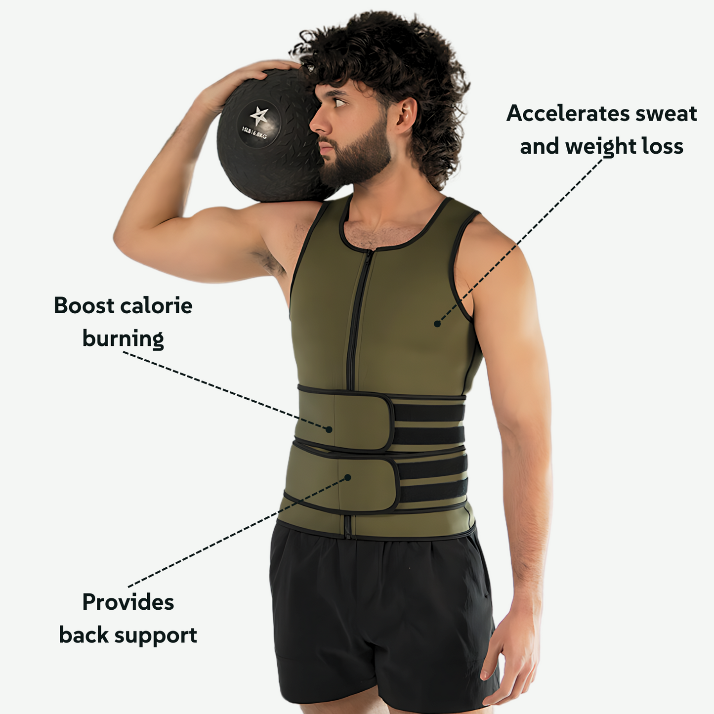 2-in-1 Sauna Vest en Taille Trainer