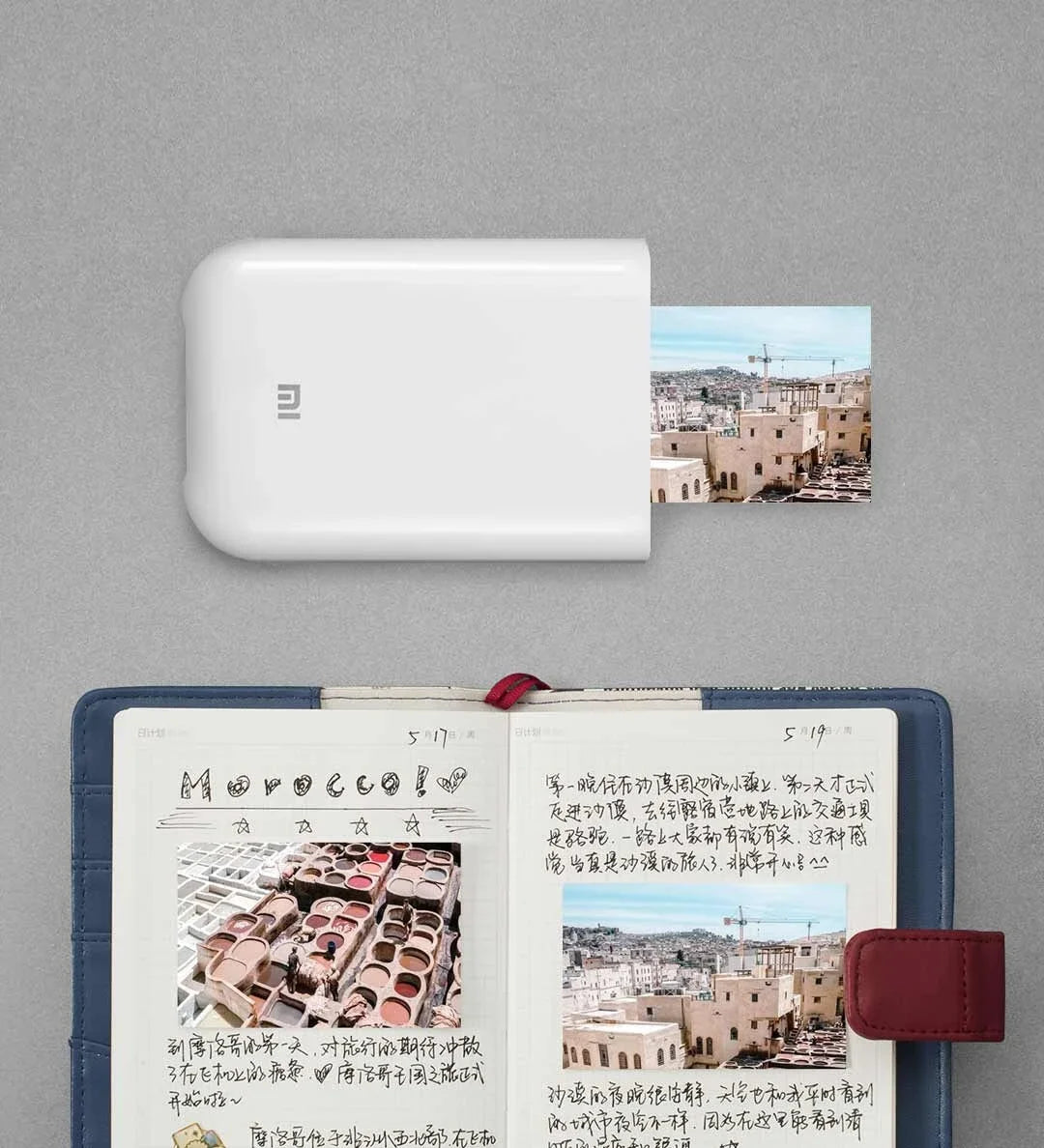 Xiaomi Mijia AR Pocket Photo Printer 300dpi Bluetooth 5.0 With DIY Share 500mAh Portable Smart Printer With Mijia APP